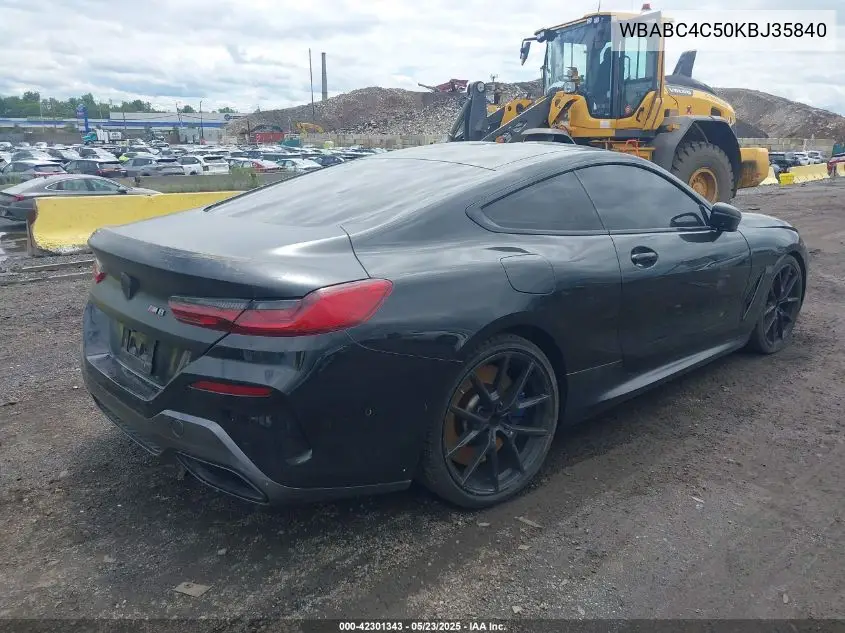 2019 BMW M850I xDrive VIN: WBABC4C50KBJ35840 Lot: 42301343
