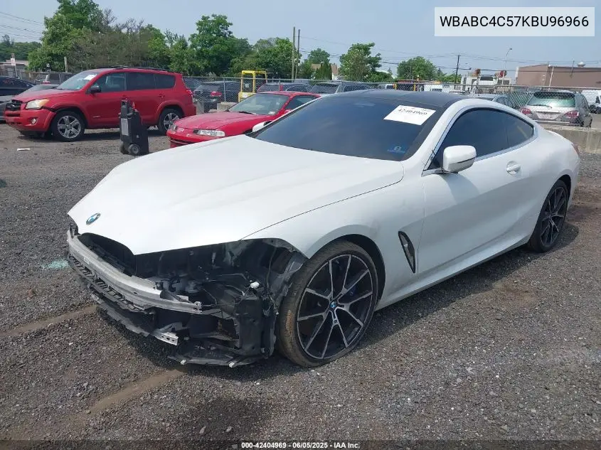 2019 BMW M850I xDrive VIN: WBABC4C57KBU96966 Lot: 42404969