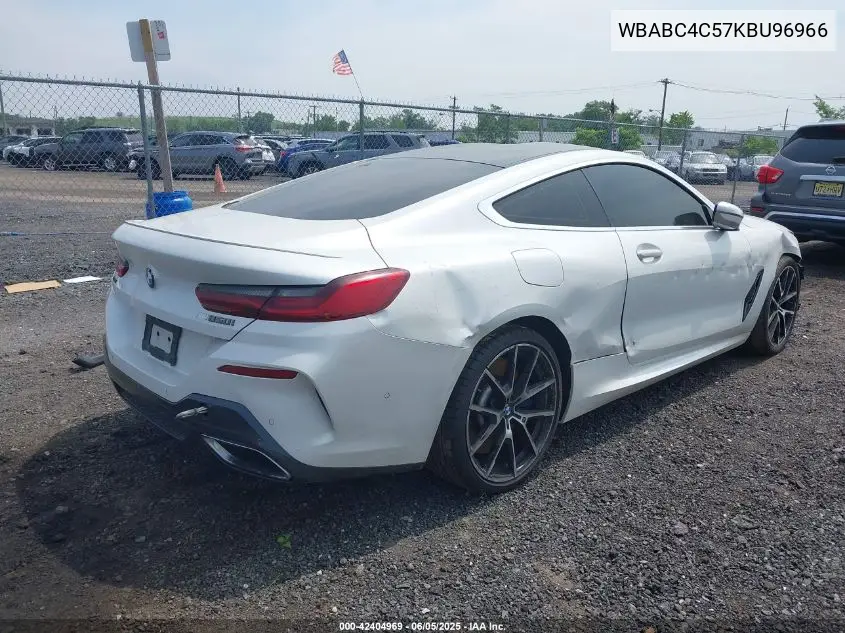 2019 BMW M850I xDrive VIN: WBABC4C57KBU96966 Lot: 42404969