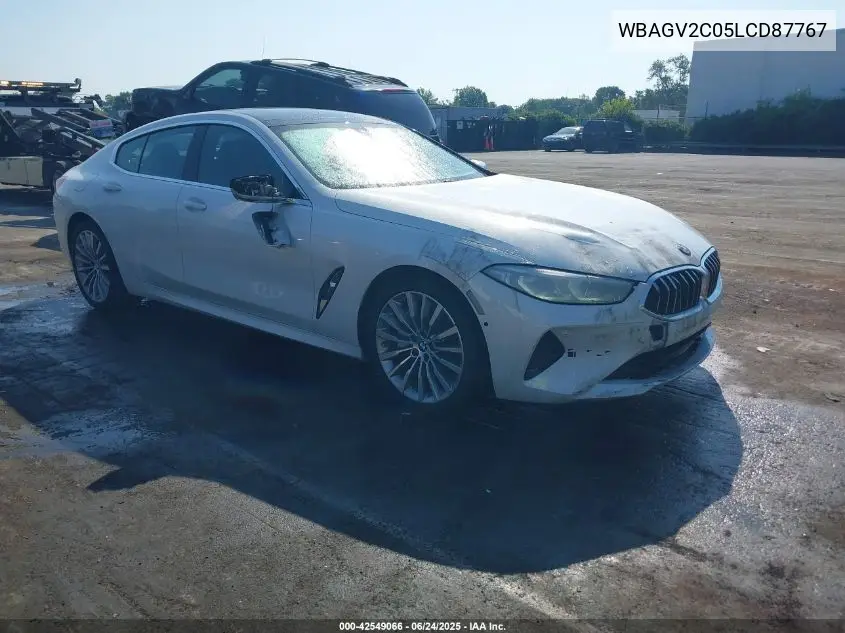 2020 BMW 840I Gran Coupe VIN: WBAGV2C05LCD87767 Lot: 42549066