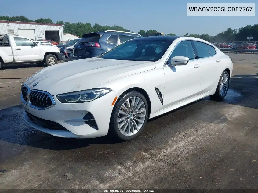2020 BMW 840I Gran Coupe VIN: WBAGV2C05LCD87767 Lot: 42549066
