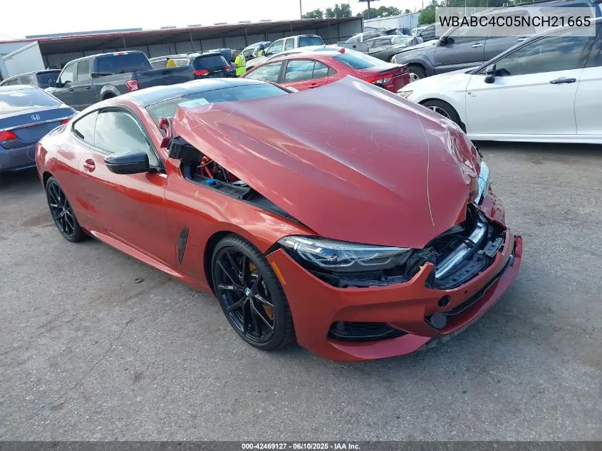 2022 BMW M850I xDrive VIN: WBABC4C05NCH21665 Lot: 42469127