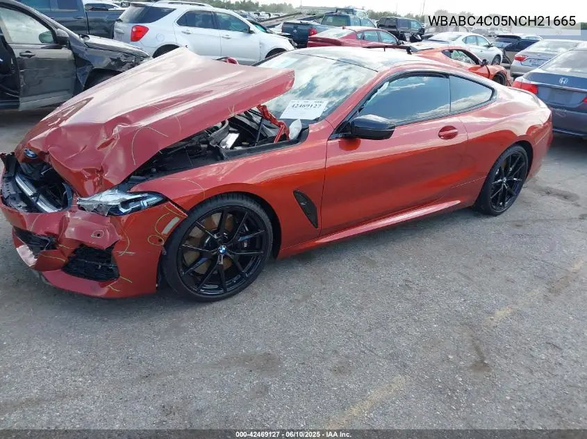 2022 BMW M850I xDrive VIN: WBABC4C05NCH21665 Lot: 42469127