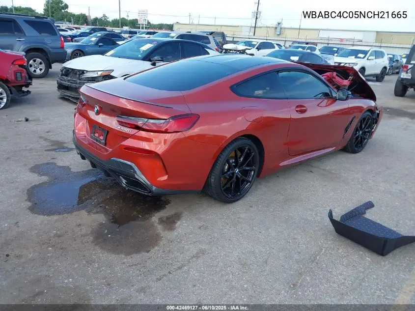 2022 BMW M850I xDrive VIN: WBABC4C05NCH21665 Lot: 42469127