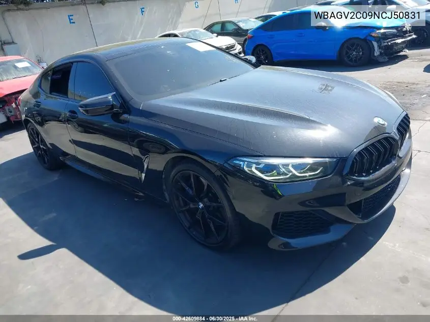 2022 BMW 840 Gran Coupe I VIN: WBAGV2C09NCJ50831 Lot: 42609884