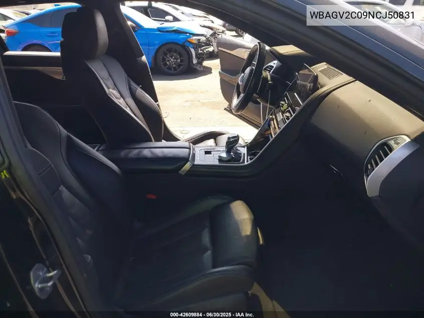 2022 BMW 840 Gran Coupe I VIN: WBAGV2C09NCJ50831 Lot: 42609884