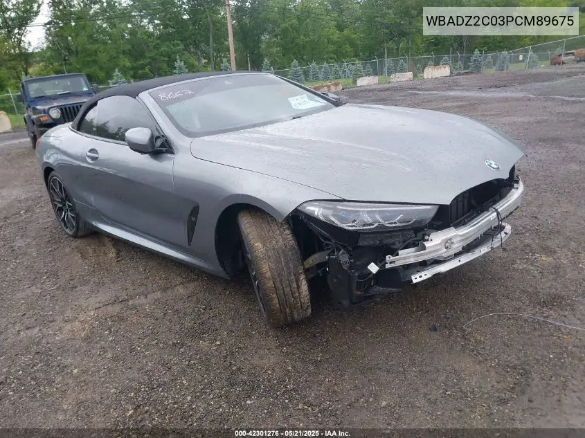 2023 BMW 840 I VIN: WBADZ2C03PCM89675 Lot: 42301276