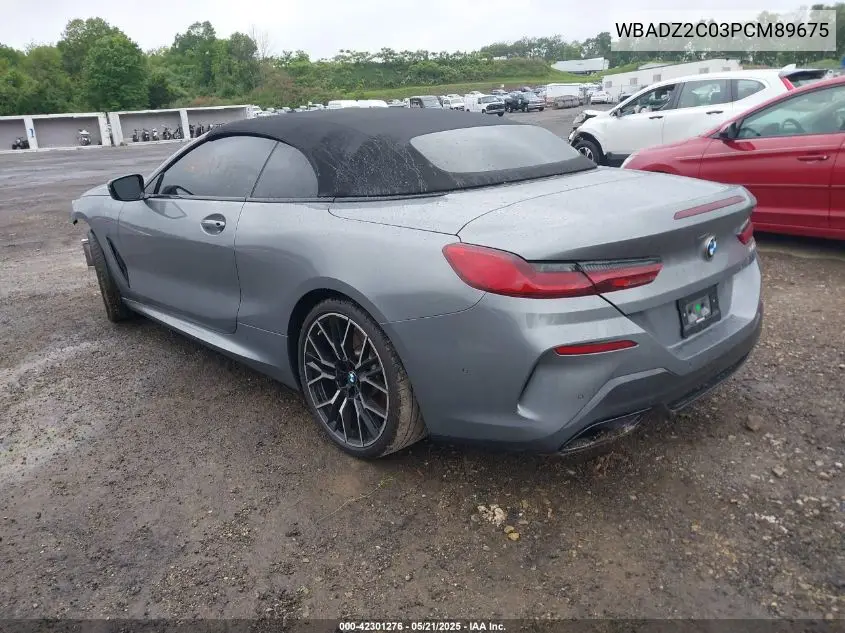 2023 BMW 840 I VIN: WBADZ2C03PCM89675 Lot: 42301276