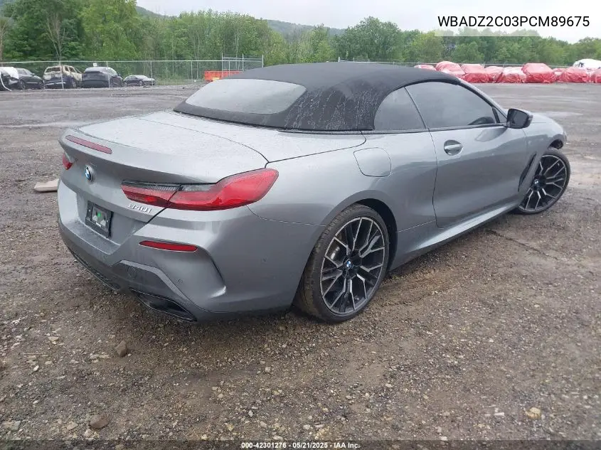 2023 BMW 840 I VIN: WBADZ2C03PCM89675 Lot: 42301276