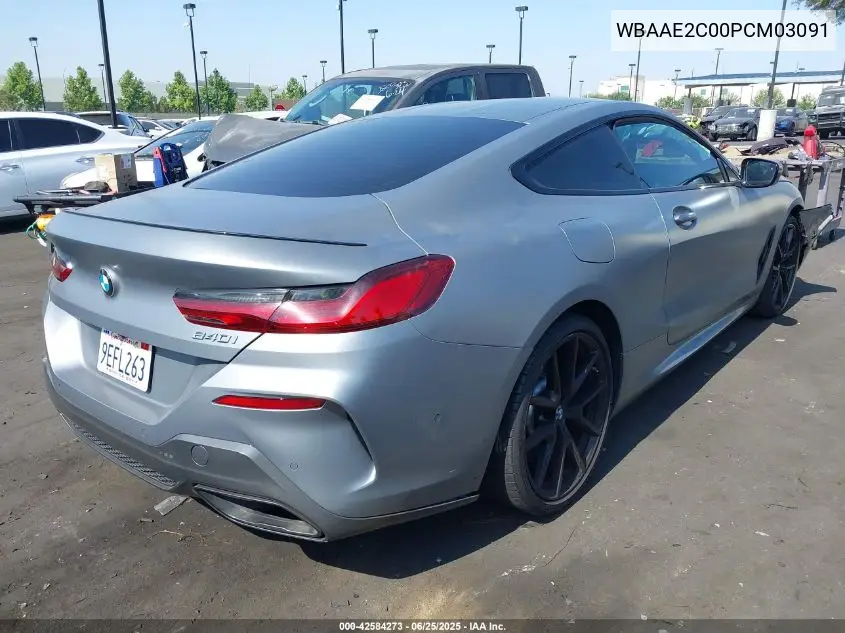 2023 BMW 840 I VIN: WBAAE2C00PCM03091 Lot: 42584273