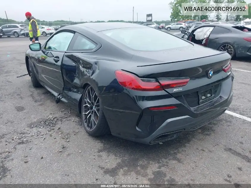 2024 BMW 840 I xDrive VIN: WBAAE4C00RCR96952 Lot: 42267907