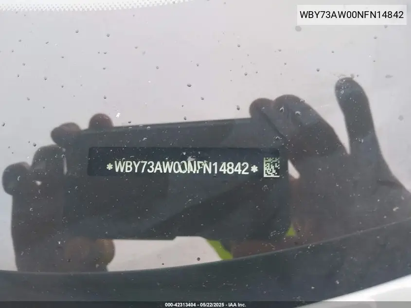 2022 BMW I4 Edrive40 VIN: WBY73AW00NFN14842 Lot: 42313404