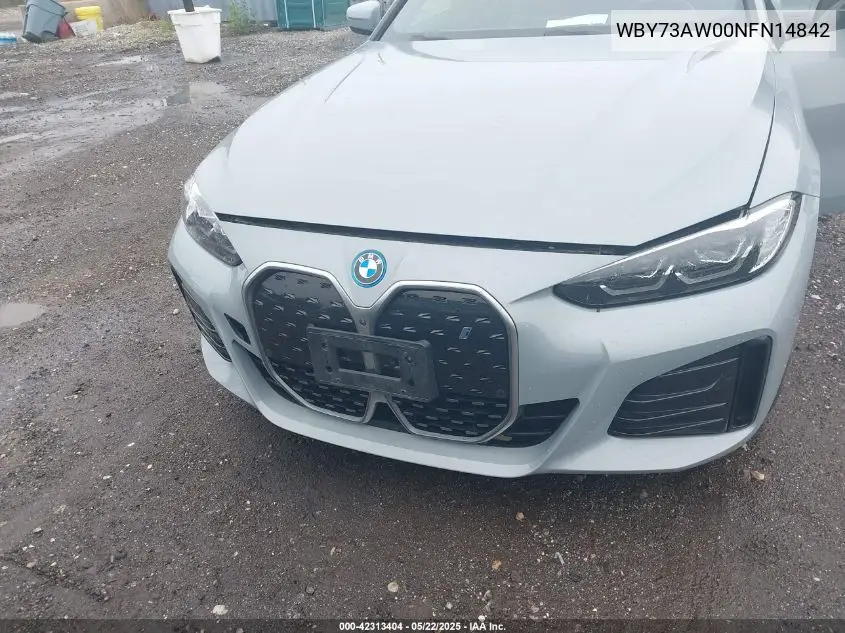 2022 BMW I4 Edrive40 VIN: WBY73AW00NFN14842 Lot: 42313404
