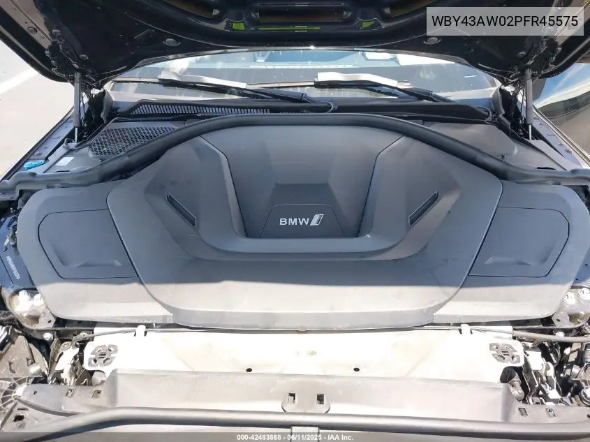 2023 BMW I4 Edrive35 VIN: WBY43AW02PFR45575 Lot: 42483868
