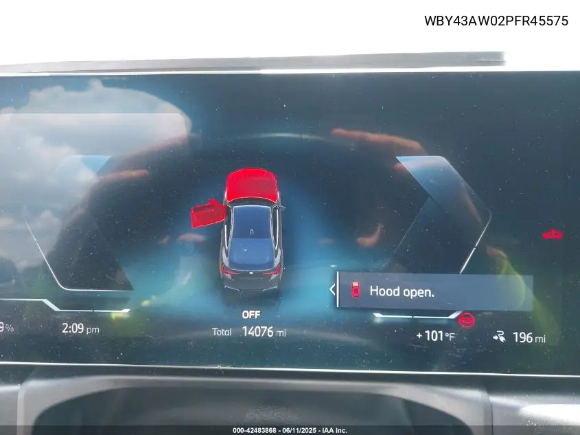 2023 BMW I4 Edrive35 VIN: WBY43AW02PFR45575 Lot: 42483868
