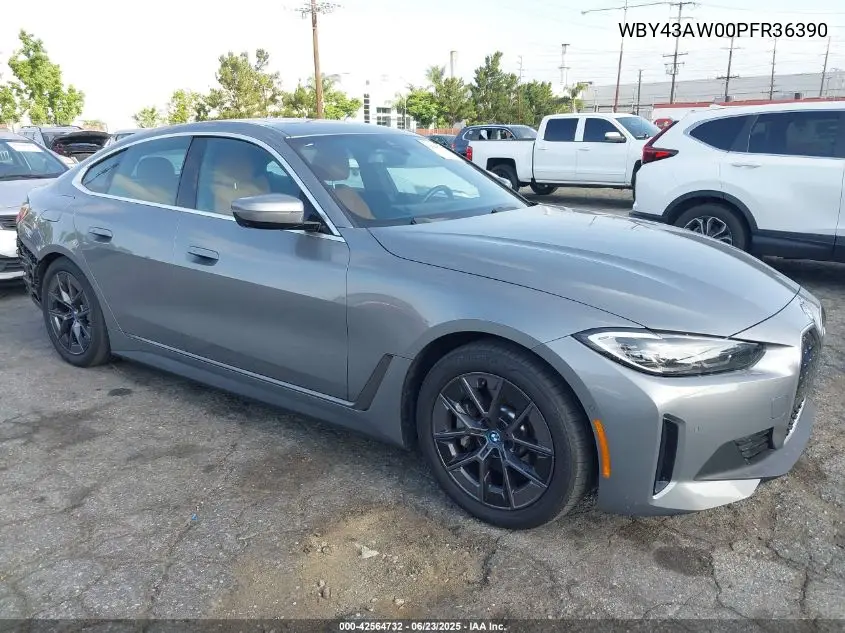 2023 BMW I4 Edrive35 VIN: WBY43AW00PFR36390 Lot: 42564732