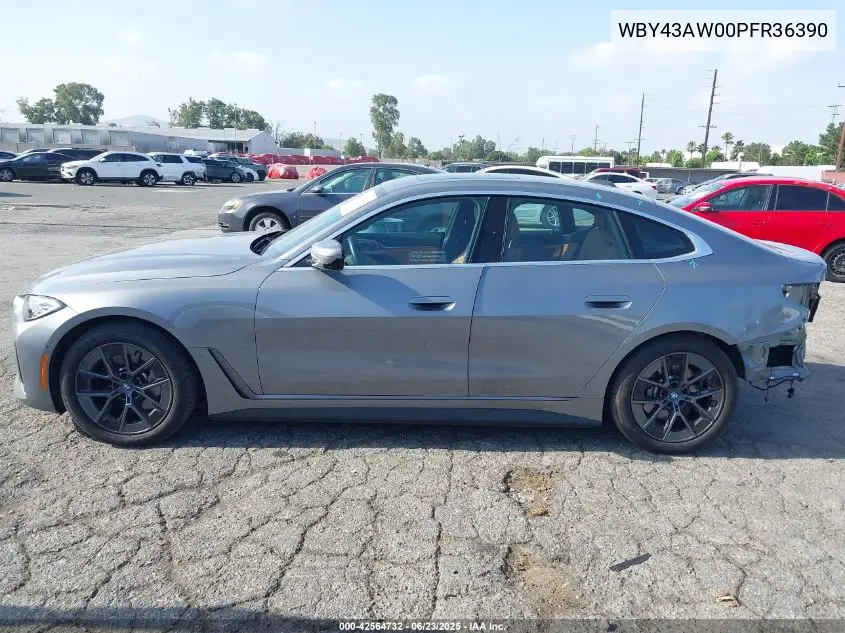 2023 BMW I4 Edrive35 VIN: WBY43AW00PFR36390 Lot: 42564732