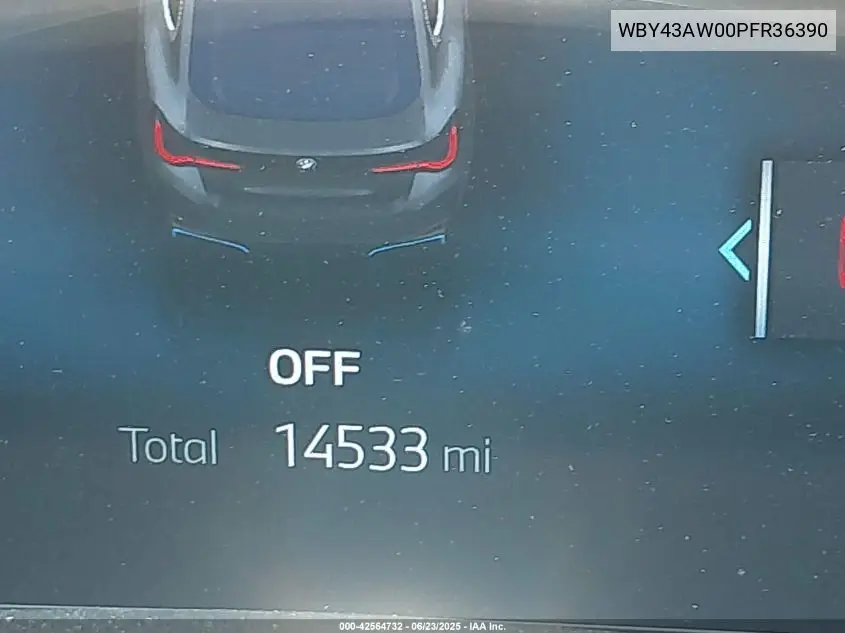 2023 BMW I4 Edrive35 VIN: WBY43AW00PFR36390 Lot: 42564732