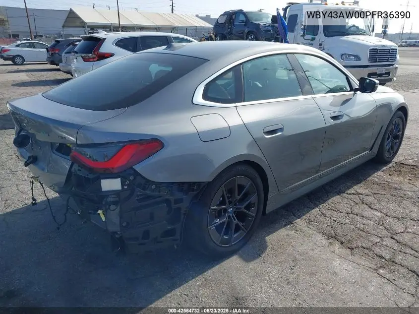 2023 BMW I4 Edrive35 VIN: WBY43AW00PFR36390 Lot: 42564732