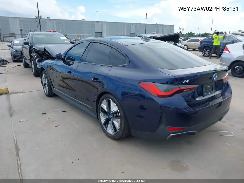 2023 BMW I4 Edrive40 VIN: WBY73AW02PFP85131 Lot: 42577160