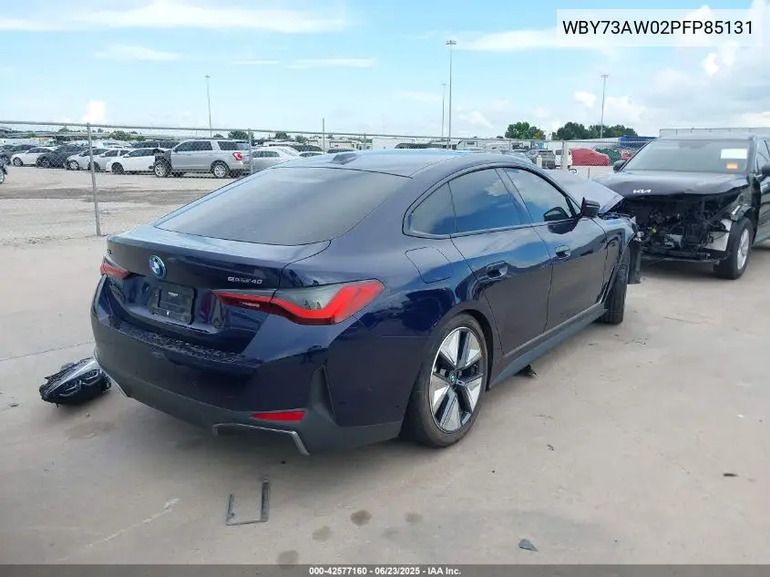 2023 BMW I4 Edrive40 VIN: WBY73AW02PFP85131 Lot: 42577160