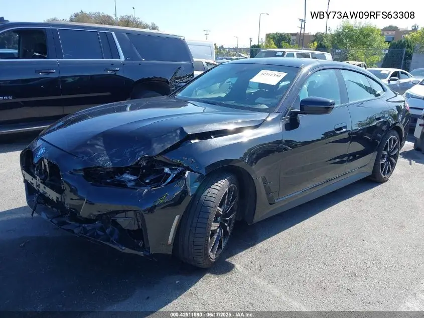 2024 BMW I4 Edrive40 VIN: WBY73AW09RFS63308 Lot: 42511590