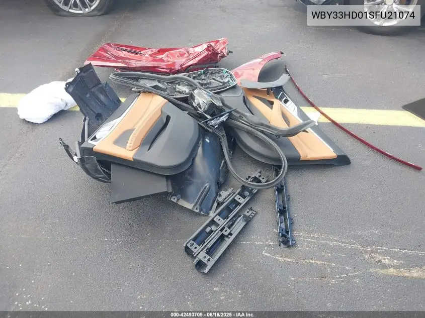 2025 BMW I4 M50 VIN: WBY33HD01SFU21074 Lot: 42493705