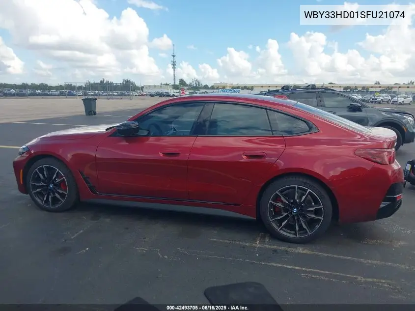 2025 BMW I4 M50 VIN: WBY33HD01SFU21074 Lot: 42493705
