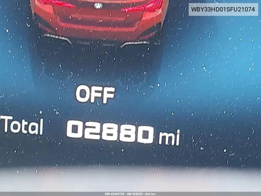 2025 BMW I4 M50 VIN: WBY33HD01SFU21074 Lot: 42493705