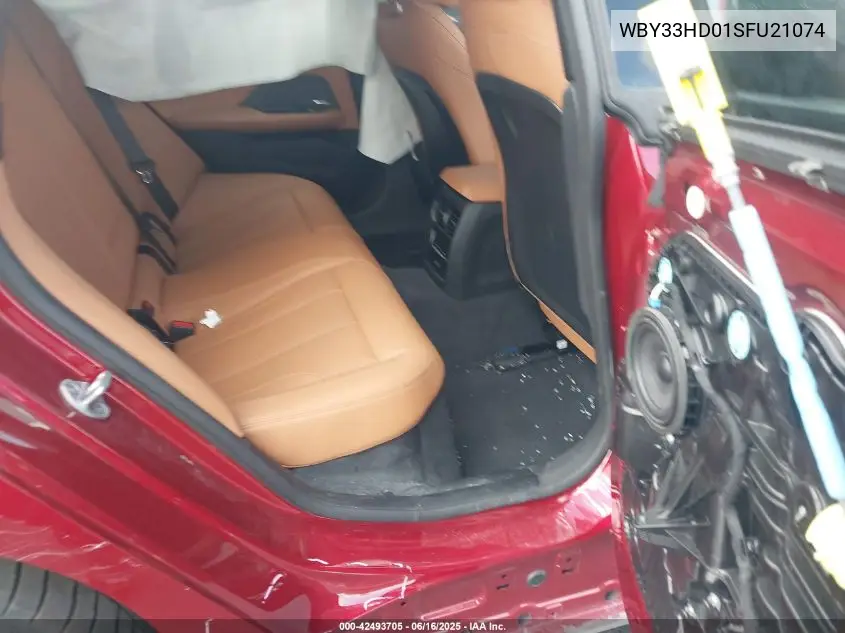 2025 BMW I4 M50 VIN: WBY33HD01SFU21074 Lot: 42493705