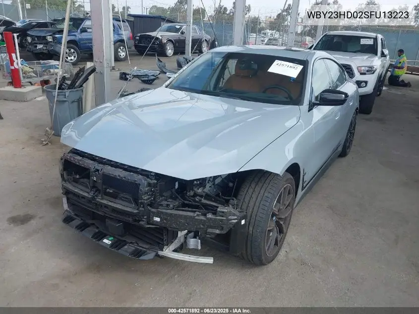 2025 BMW I4 Edrive 40 VIN: WBY23HD02SFU13223 Lot: 42571892