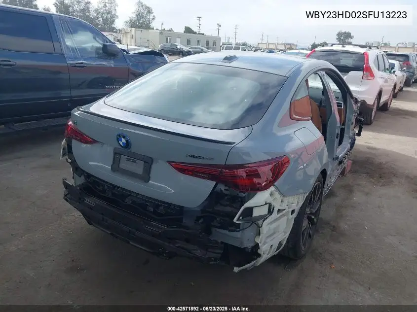 2025 BMW I4 Edrive 40 VIN: WBY23HD02SFU13223 Lot: 42571892