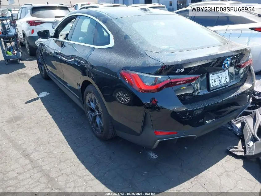 2025 BMW I4 Edrive40 VIN: WBY23HD08SFU68954 Lot: 42574743