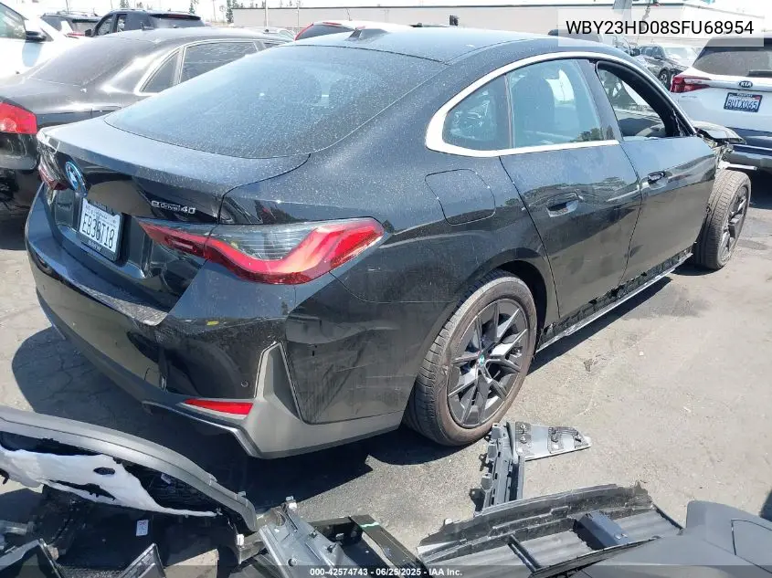 2025 BMW I4 Edrive40 VIN: WBY23HD08SFU68954 Lot: 42574743