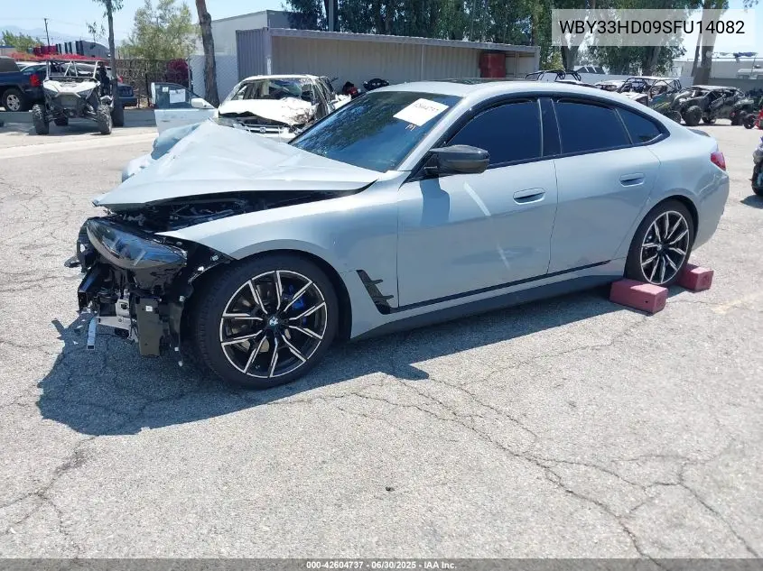 2025 BMW I4 M50 VIN: WBY33HD09SFU14082 Lot: 42604737