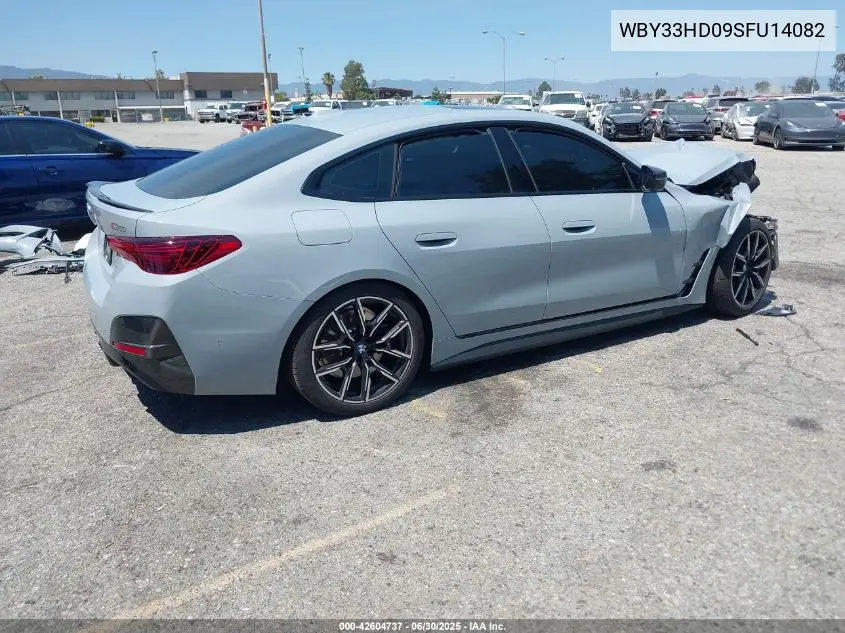 2025 BMW I4 M50 VIN: WBY33HD09SFU14082 Lot: 42604737