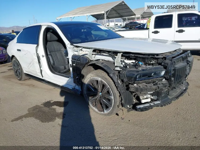 2024 BMW I7 xDrive60 VIN: WBY53EJ05RCP57849 Lot: 41313702