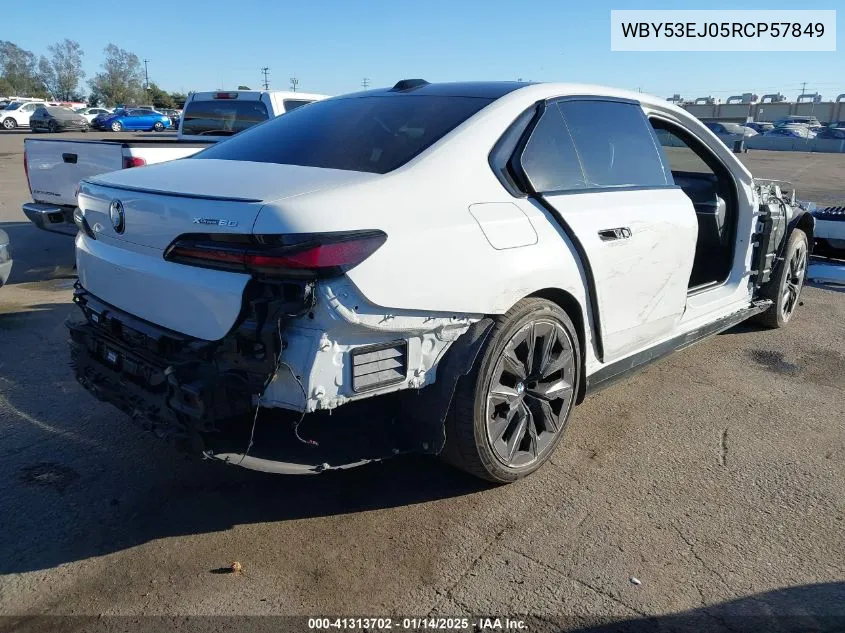 2024 BMW I7 xDrive60 VIN: WBY53EJ05RCP57849 Lot: 41313702