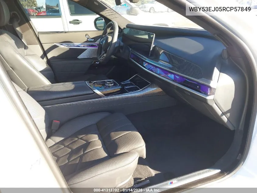 2024 BMW I7 xDrive60 VIN: WBY53EJ05RCP57849 Lot: 41313702