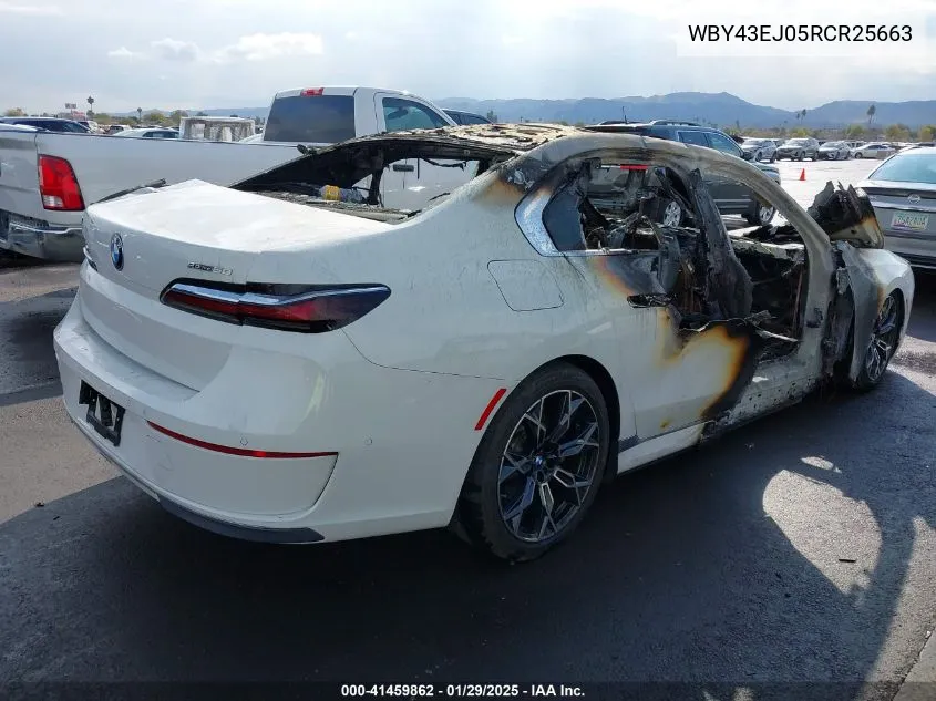 2024 BMW I7 Edrive50 VIN: WBY43EJ05RCR25663 Lot: 41459862