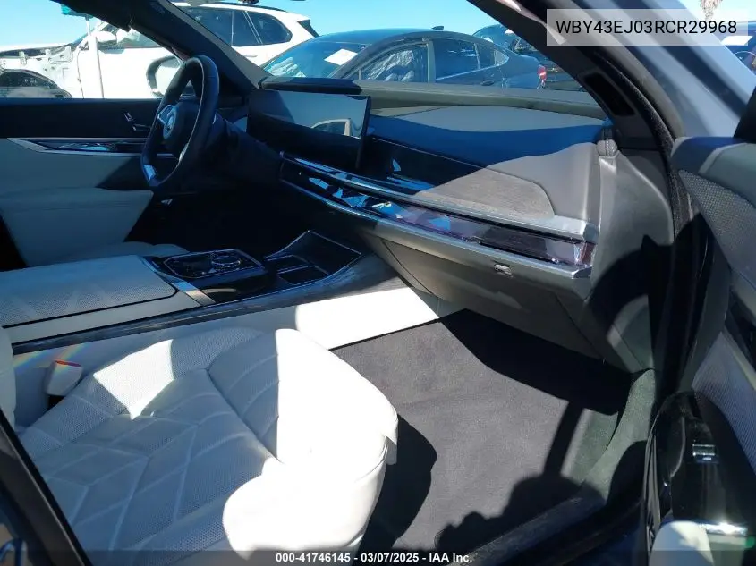 2024 BMW I7 Edrive50 VIN: WBY43EJ03RCR29968 Lot: 41746145