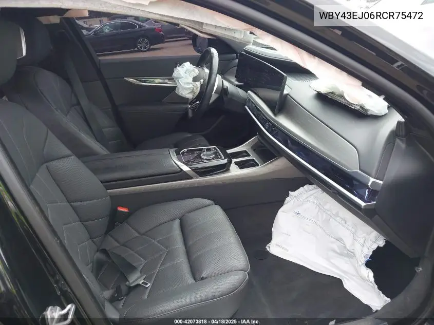 2024 BMW I7 Edrive50 VIN: WBY43EJ06RCR75472 Lot: 42073818