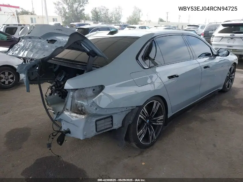 2024 BMW I7 xDrive60 VIN: WBY53EJ04RCN94725 Lot: 42380525