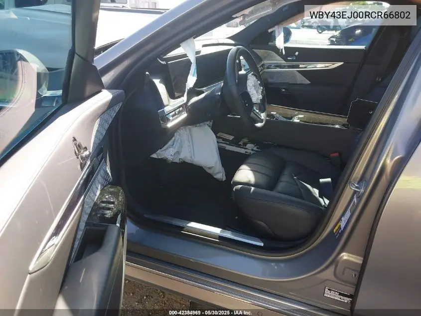 2024 BMW I7 Edrive50 VIN: WBY43EJ00RCR66802 Lot: 42384969