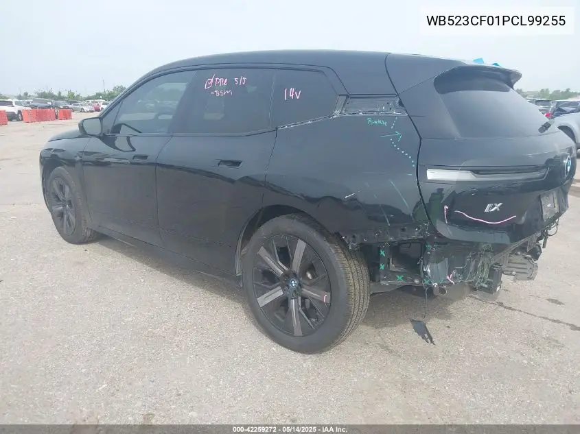 2023 BMW Ix xDrive50 VIN: WB523CF01PCL99255 Lot: 42259272