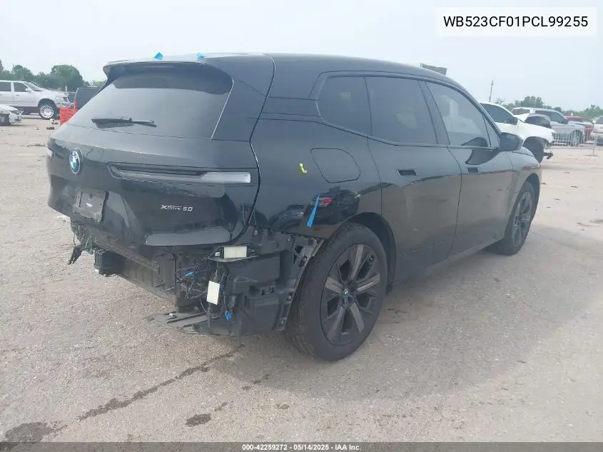 2023 BMW Ix xDrive50 VIN: WB523CF01PCL99255 Lot: 42259272