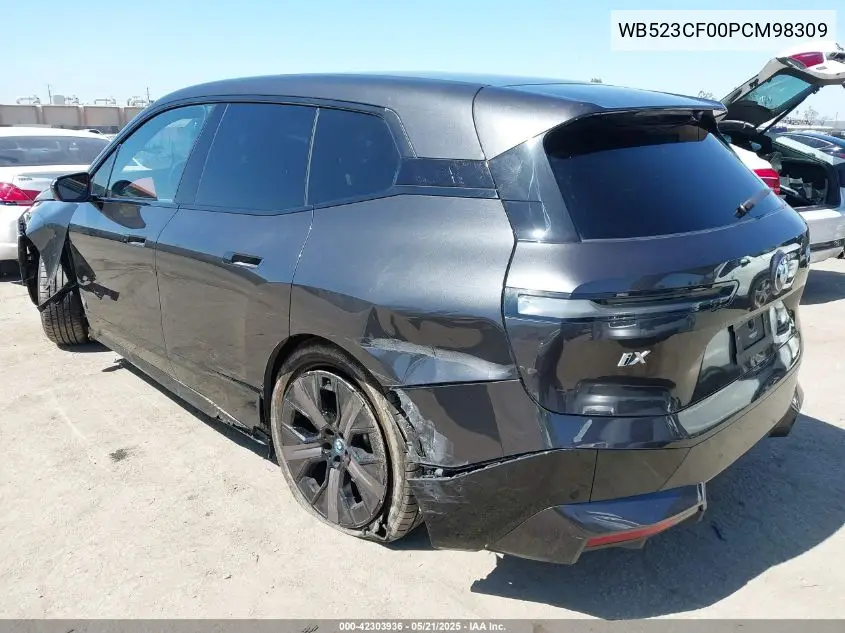 2023 BMW Ix xDrive50 VIN: WB523CF00PCM98309 Lot: 42303936