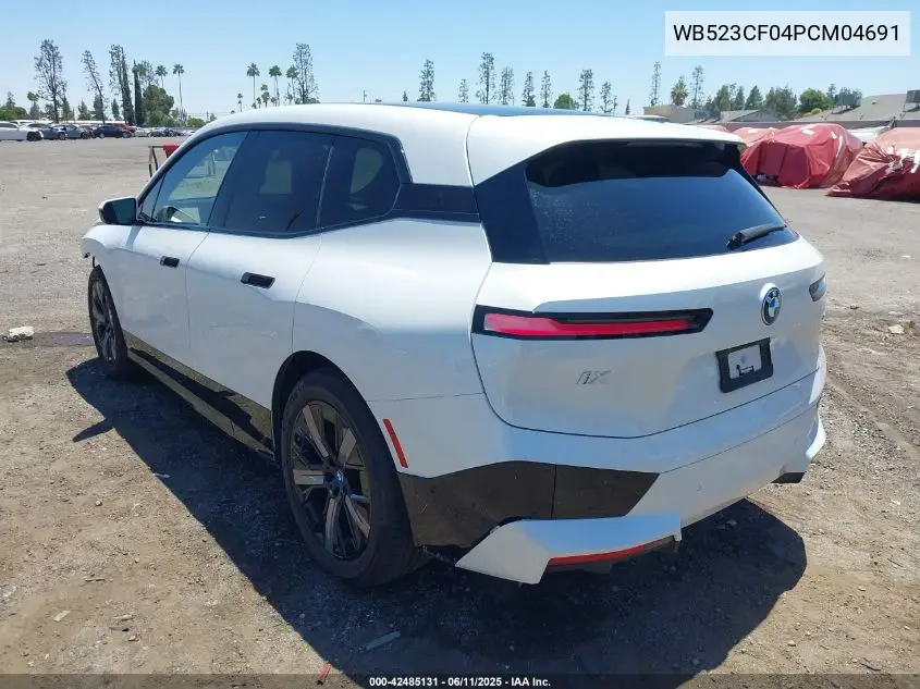 2023 BMW Ix xDrive50 VIN: WB523CF04PCM04691 Lot: 42485131