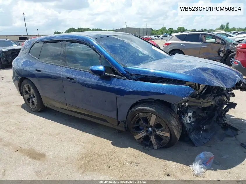 2023 BMW Ix xDrive50 VIN: WB523CF01PCM50804 Lot: 42562556