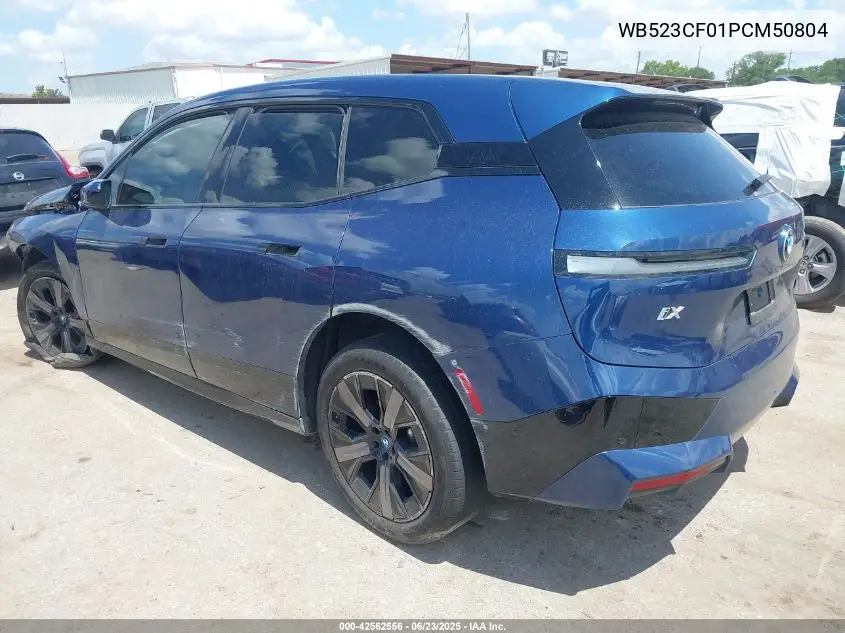 2023 BMW Ix xDrive50 VIN: WB523CF01PCM50804 Lot: 42562556